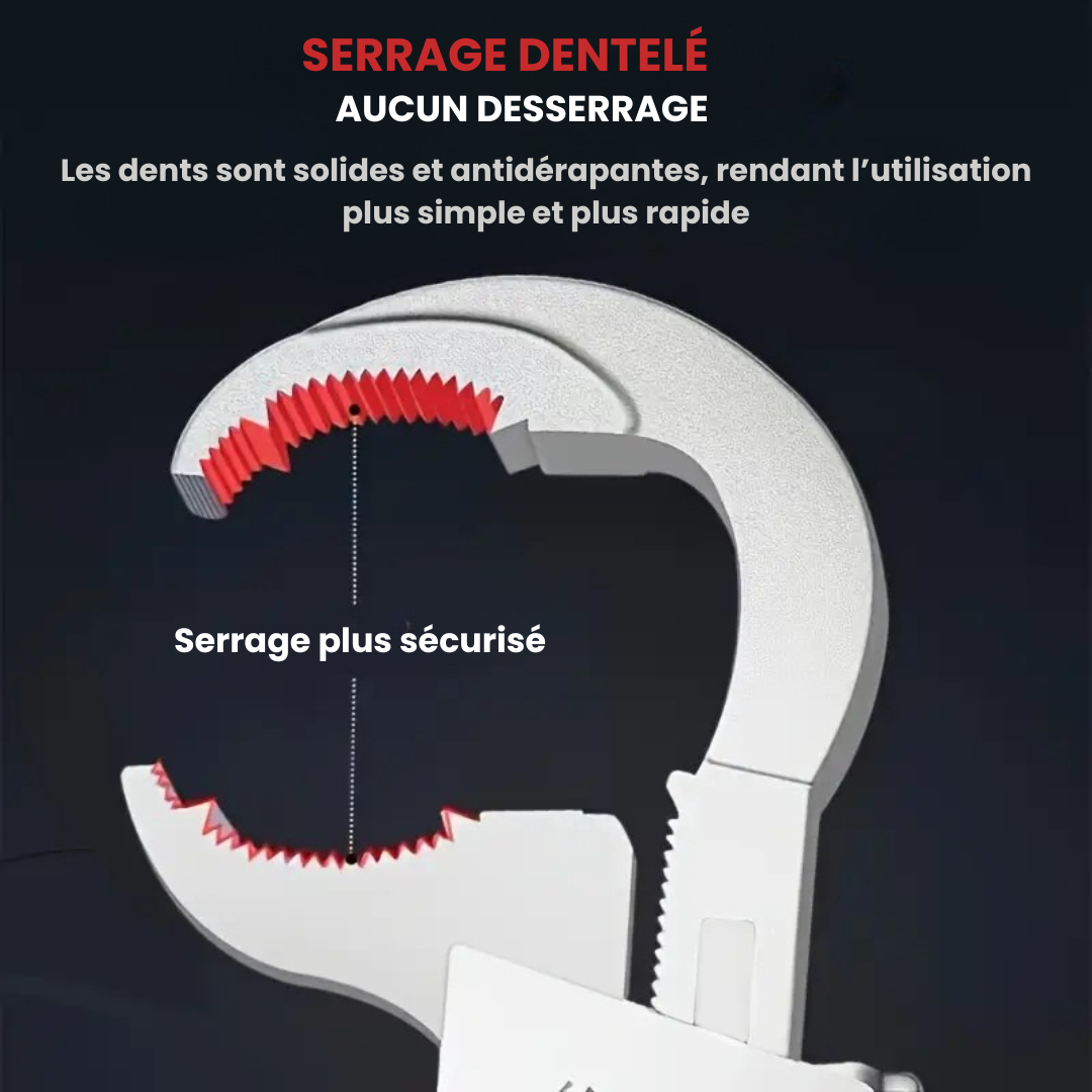 đ§ ClĂ© Multifonctionnelle Double TĂȘte â SpĂ©ciale Plomberie, Ăviers et Espaces Ătroits