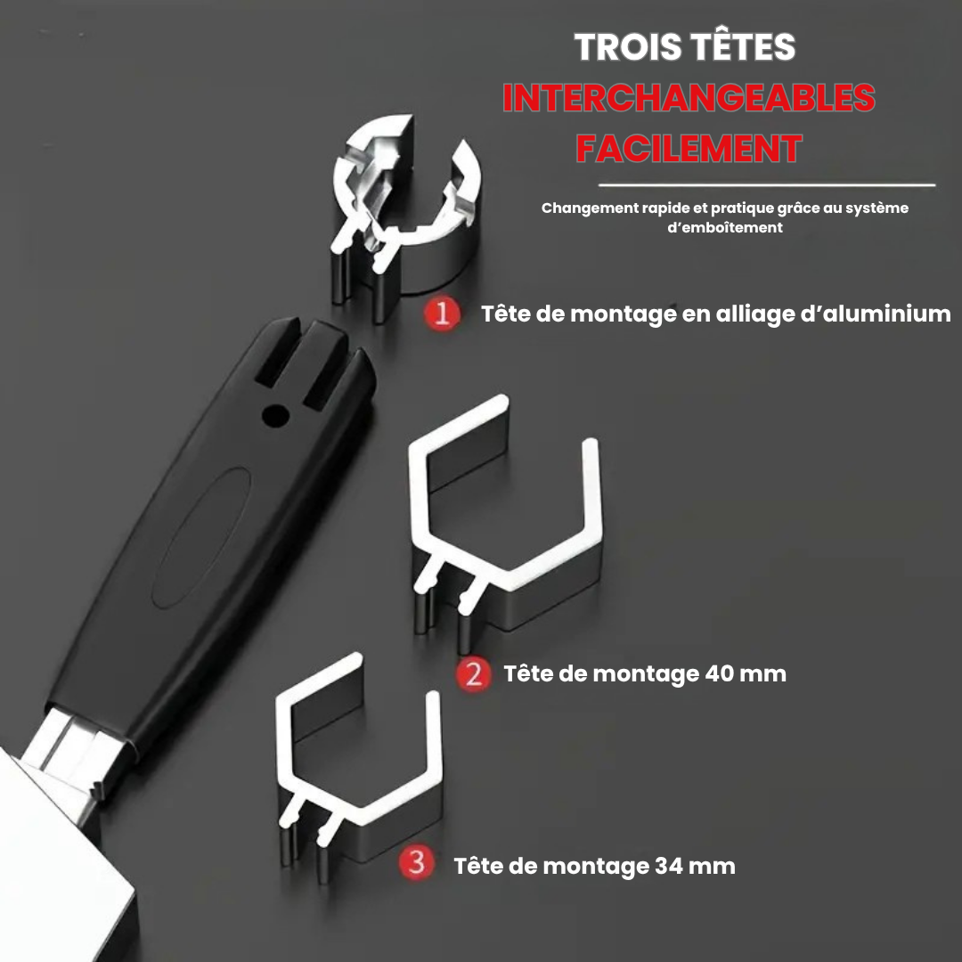 đ§ ClĂ© Multifonctionnelle Double TĂȘte â SpĂ©ciale Plomberie, Ăviers et Espaces Ătroits