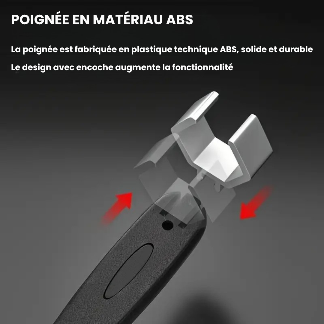đ§ ClĂ© Multifonctionnelle Double TĂȘte â SpĂ©ciale Plomberie, Ăviers et Espaces Ătroits