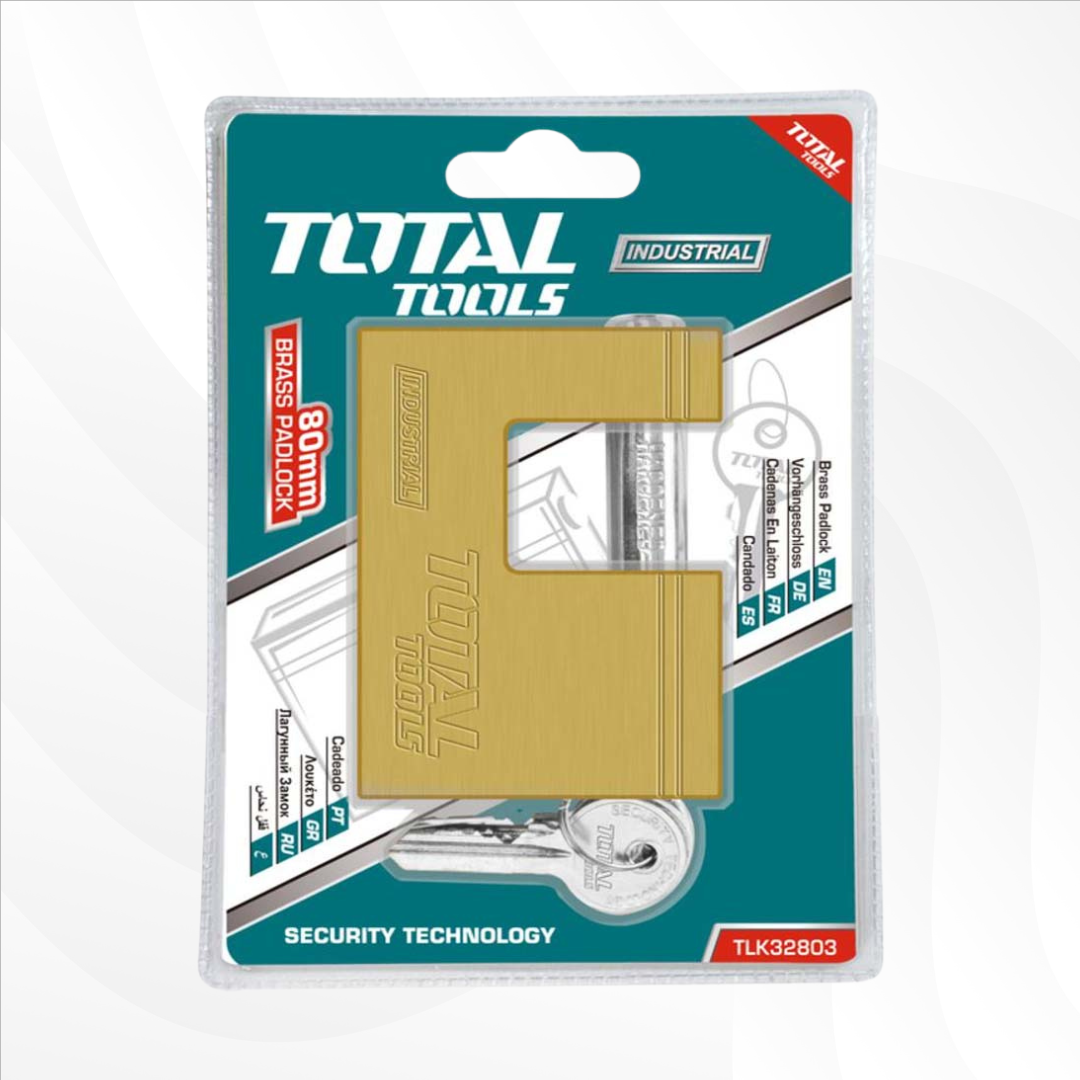 Cadenas Bloc en Laiton 80mm – Total Tools