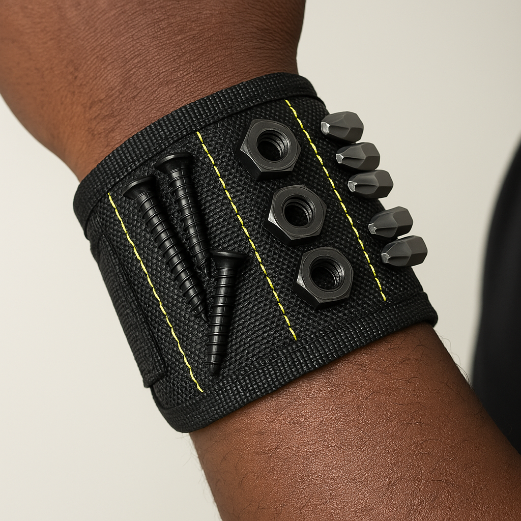 Bracelet Magnétique Porte-Outils – Gardez Vos Petits Outils à Portée de Main