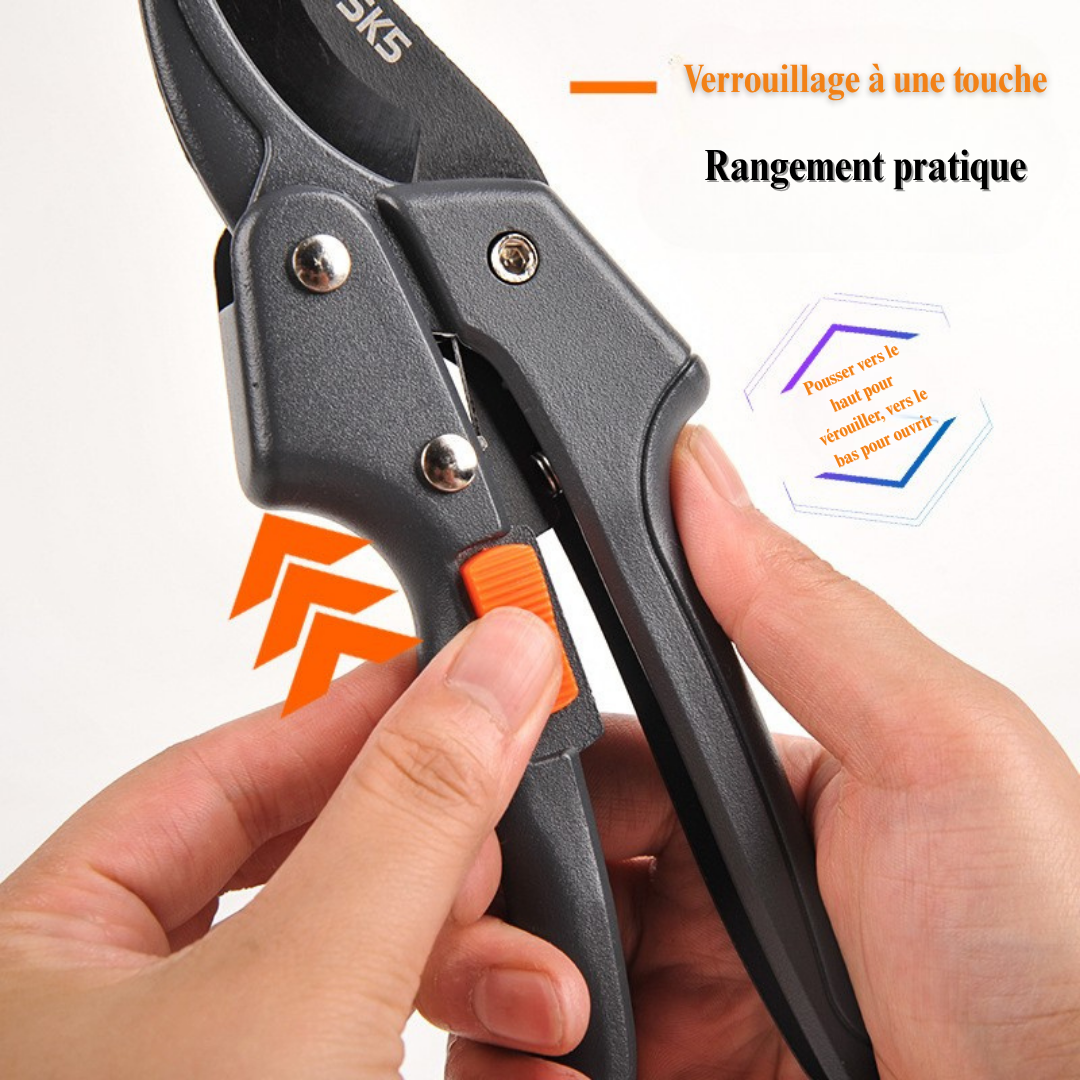 ✂️ Sécateur à Cliquet SK5 – Coupe Facile et Précise