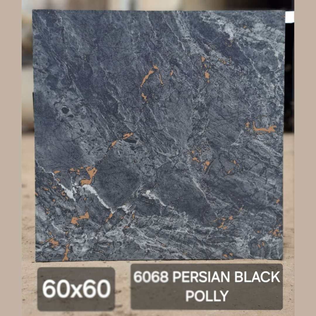 Carreau Persian Black – Effet Pierre Foncé 60x60 cm