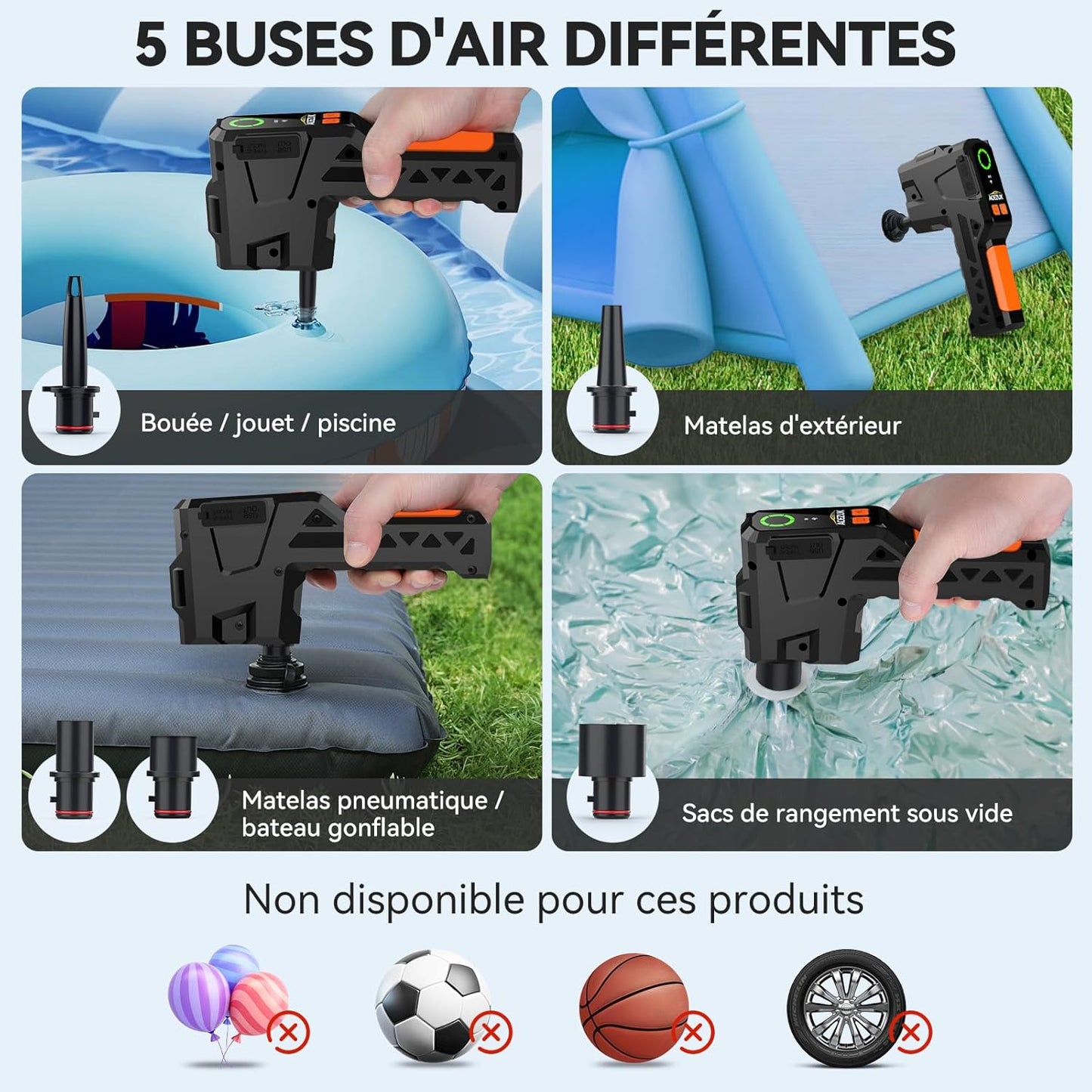 đ Booster de Batterie Voiture 3-en-1 â ACEZUK 4000A