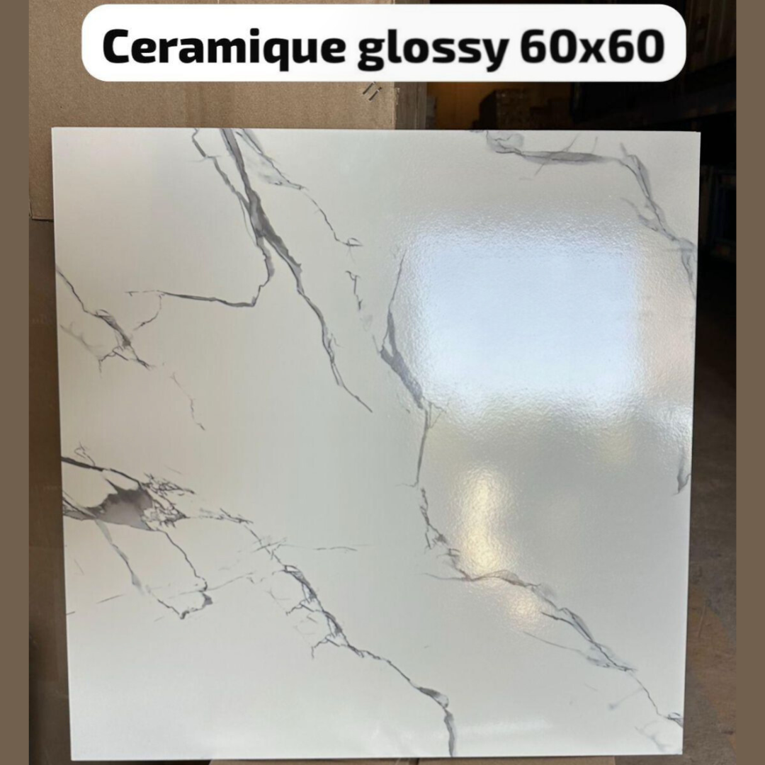 Carreau Verona – Effet Marbre Brillant 60x60 cm