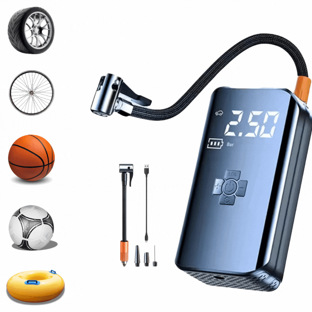 đ§ Compresseur dâAir Portable Sans Fil â ModĂšle CQB-008 - Gonflez vos pneus en quelques minutes â Ă la maison ou sur la route !
