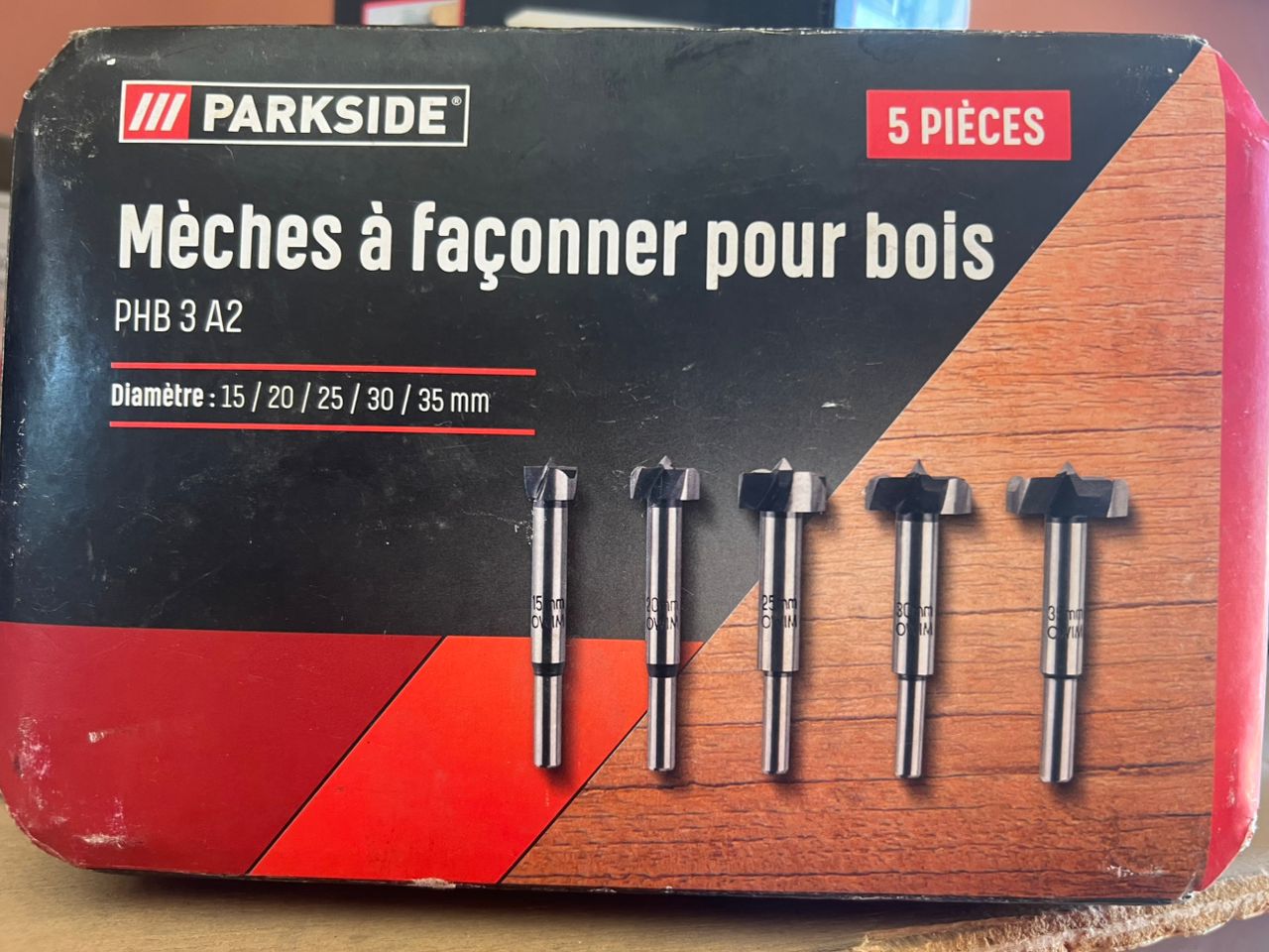 Mèches à façonner pour bois Parkside 5 pièces
