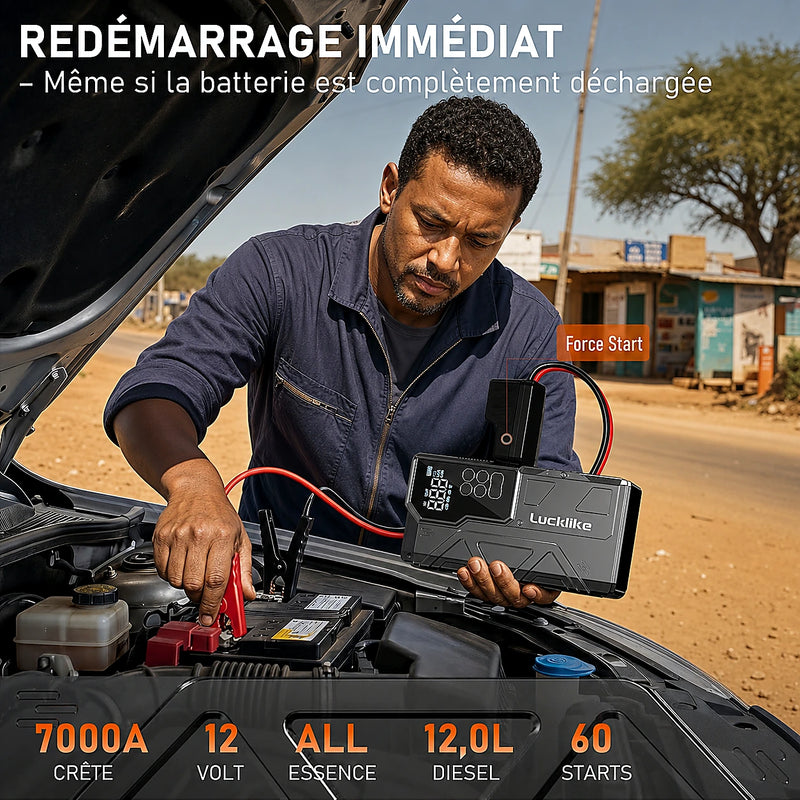 Démarrage voiture LUCKLIKE — Sénégal