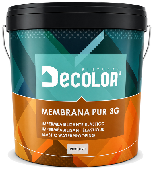Decolor Membrana PUR 3G Incolore – Étanchéité transparente pour carrelage, béton, ciment et terrasse accessible
