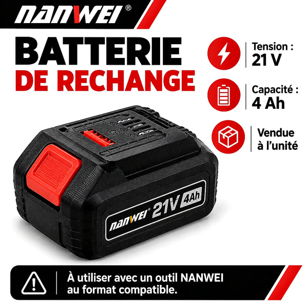 Compatible gamme NANWEI 21V