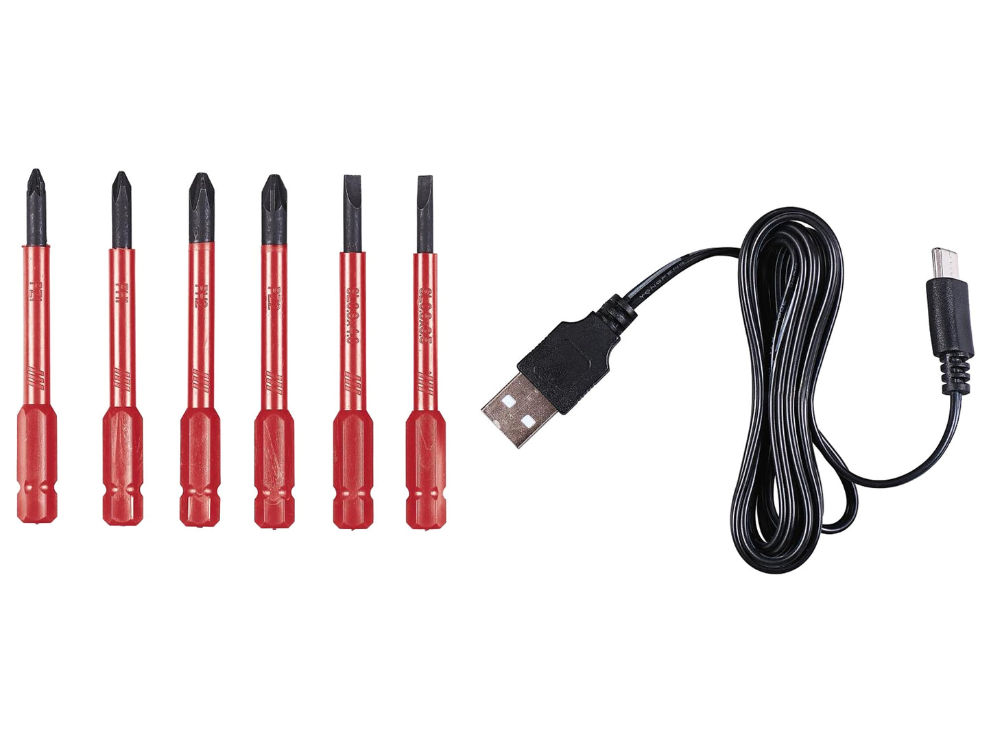 Tournevis Électrique Sans Fil 4V — 6 Embouts & Charge USB | PARKSIDE®