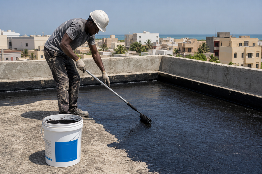 Étanchéité toiture terrasse au Sénégal