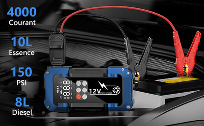 Booster Batterie avec Compresseur – SAMABOOST™ 4000A | 26800mAh