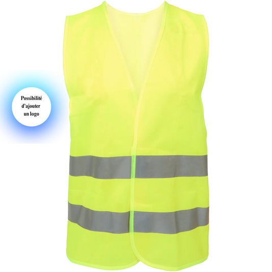 Gilet de sécurité haute visibilité jaune – Taille XL (1 ou 2 pièces)