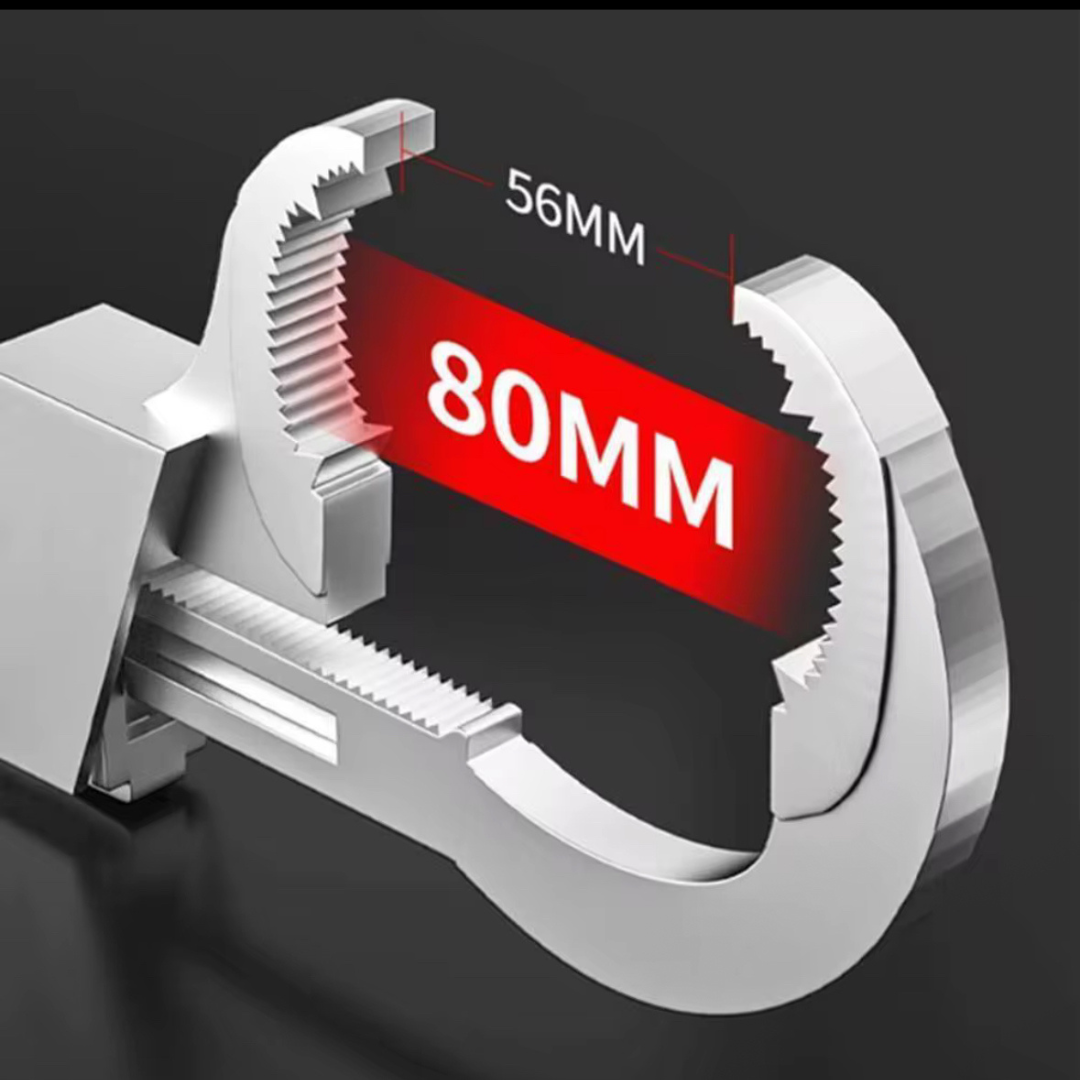 🔧 Clé Multifonctionnelle Double Tête – Spéciale Plomberie, Éviers et Espaces Étroits
