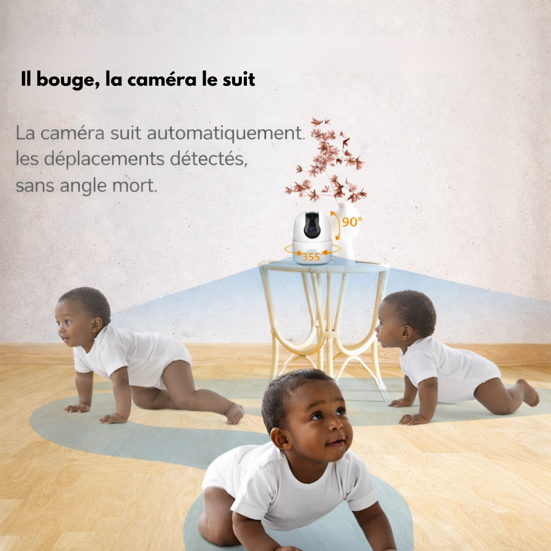 🎥 Caméra de surveillance WiFi intérieure 2K – Imou Ranger 2C (360°)