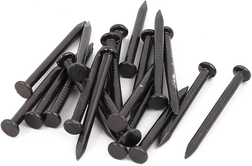 Clous en Acier Noir – Haute Résistance