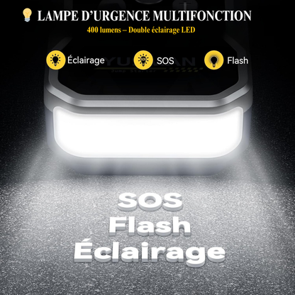 Booster Batterie Voiture YUSMAN 6000A avec Compresseur d’Air 150 PSI