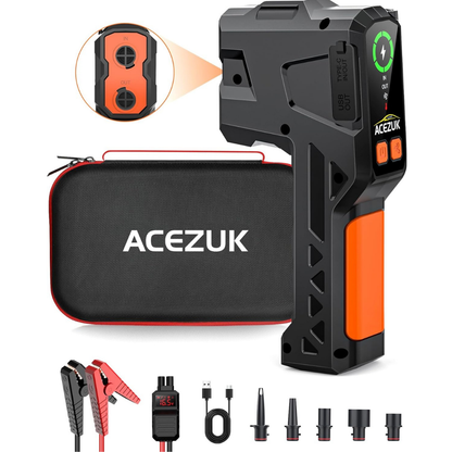 🔋 Booster de Batterie Voiture 3-en-1 – ACEZUK 4000A