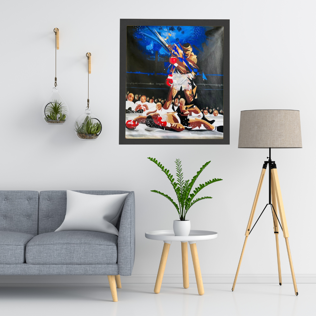 Le Coup de Gloire – Tableau d’art peint à la main