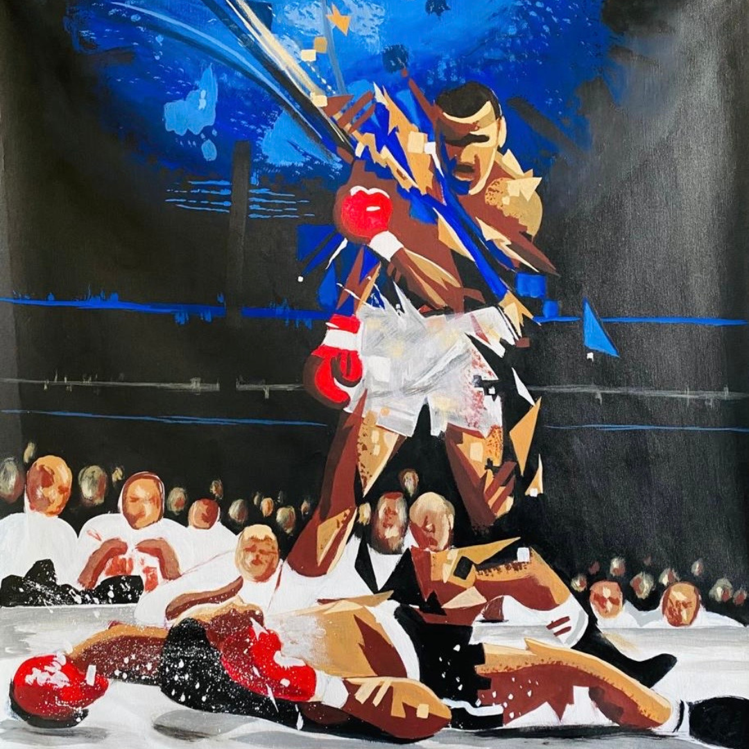 Le Coup de Gloire – Tableau d’art peint à la main