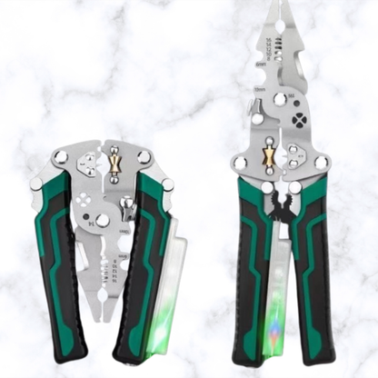 Pince Électricien Multifonction 8 en 1 avec Testeur LED Intégré