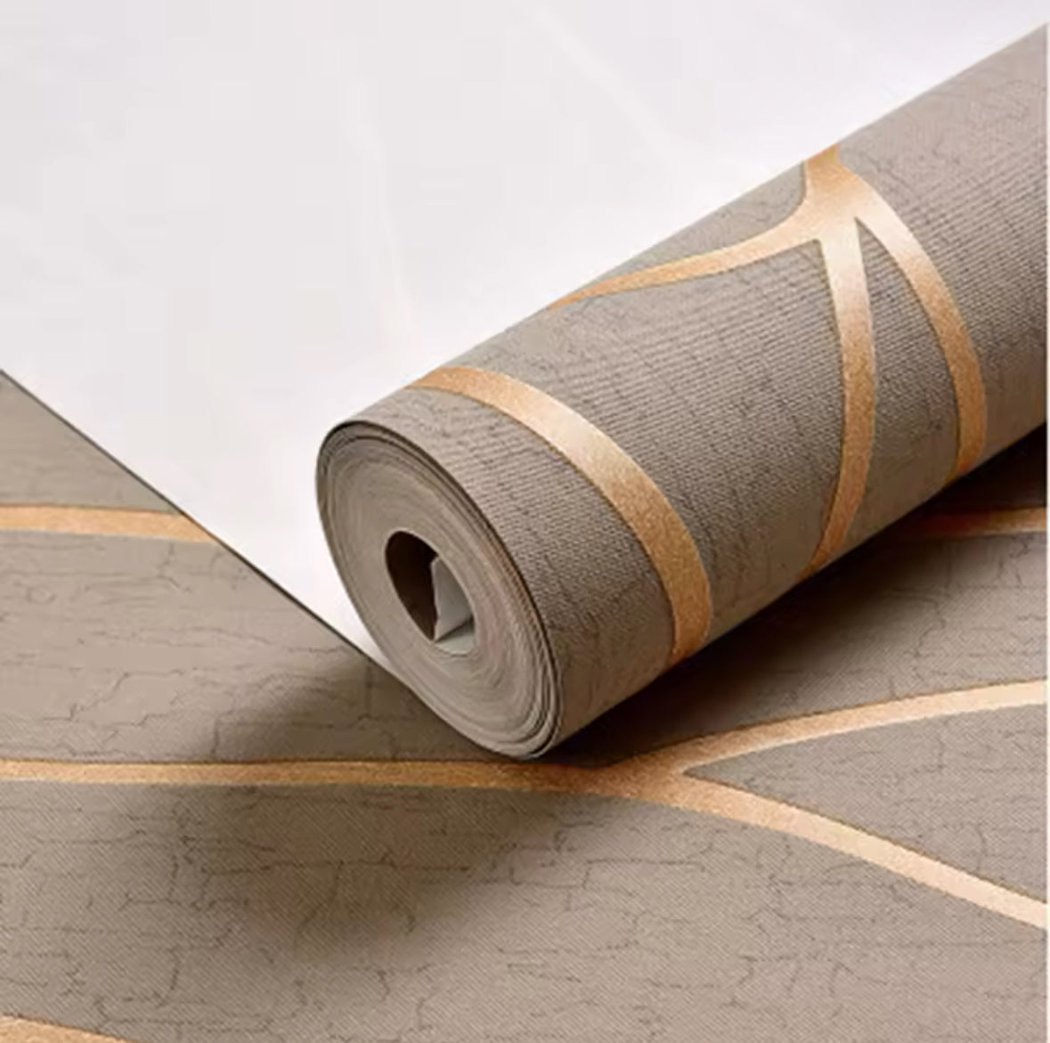 Papier Peint Moderne 3D Effet Ondulé – Idéal pour Salon, Chambre, Mur TV (53cm x 9,5m)