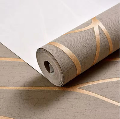Papier Peint Moderne 3D Effet Ondulé – Idéal pour Salon, Chambre, Mur TV (53cm x 9,5m)