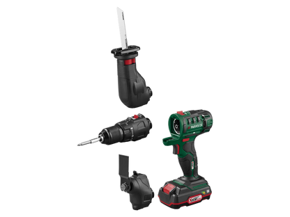 Set Multifonction Sans Fil 3-en-1 PKGA 20-Li C2 + Batterie + Chargeur 20V - PARKSIDE®