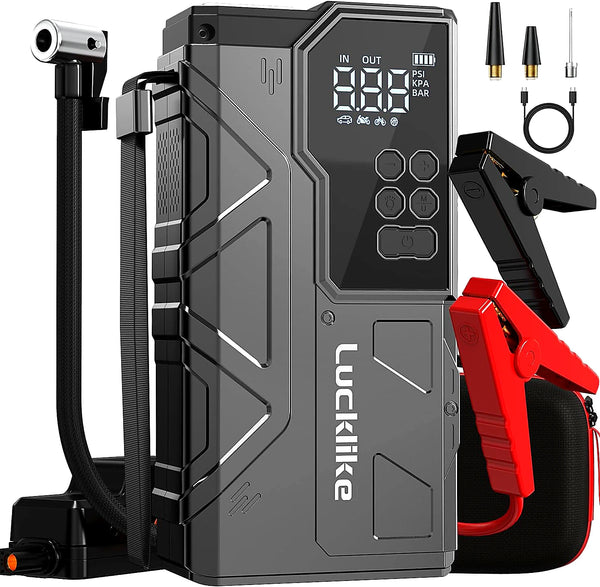 Booster Batterie 7000A + Gonfleur 150PSI — 21800mAh Power Bank | LUCKLIKE®