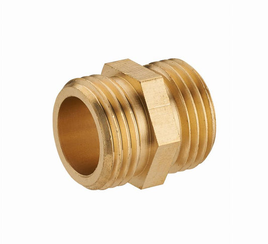 Mamelon Double Mâle Laiton 1/4" (6/12) à Visser