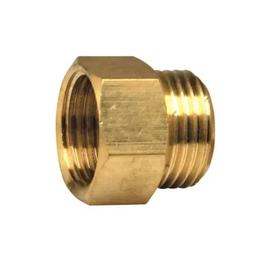 Mamelon égal laiton à visser MF - Diamètre : 1/2'' - 15-21