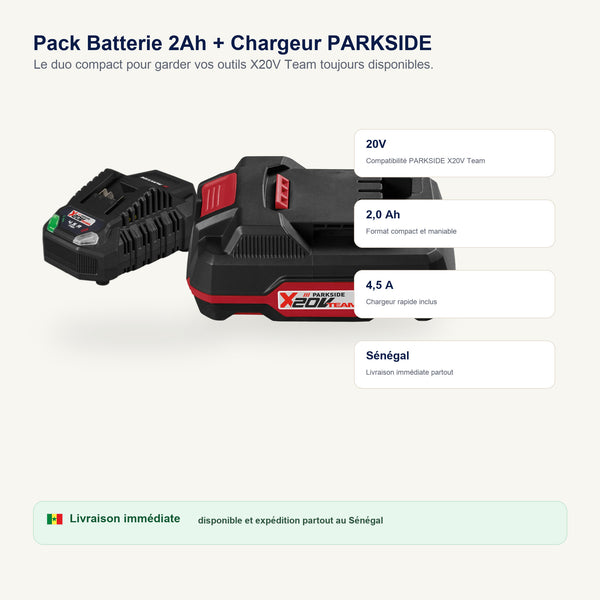 Batterie Li-ion 20V 2Ah — PAP 20 B1