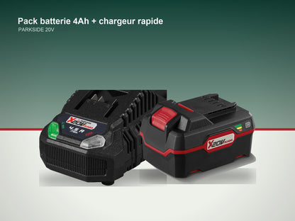 Pack Batterie 4Ah + Chargeur|PARKSIDE®