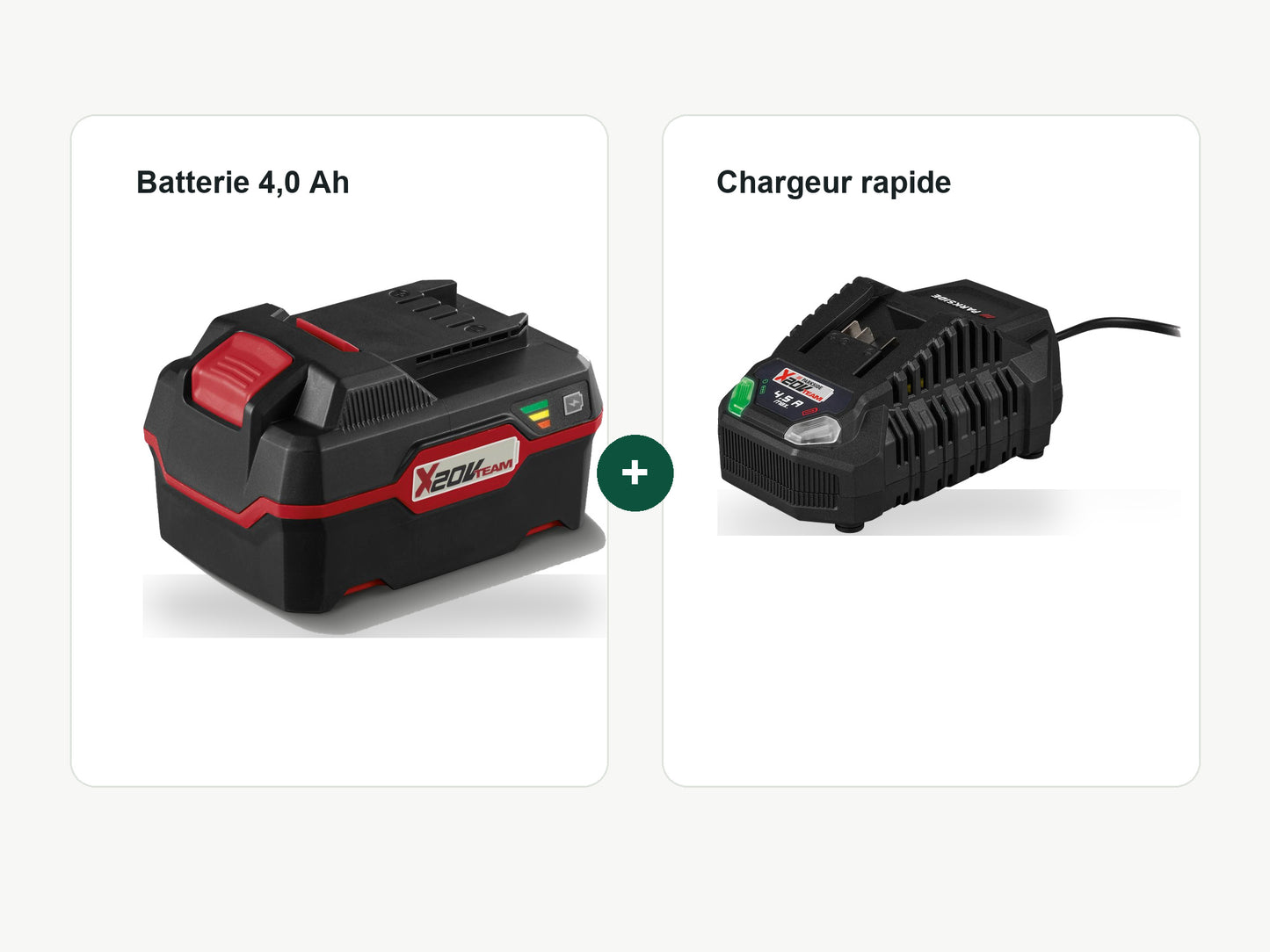 Pack Batterie 4Ah + Chargeur|PARKSIDE®