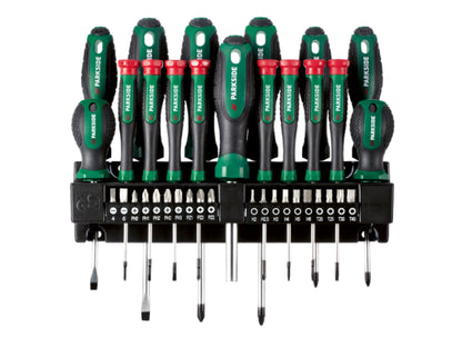 Set Tournevis & Embouts 37 pcs — Support Mural Inclus | PARKSIDE®