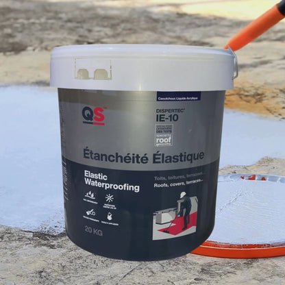 Peinture Étanchéité Élastique QS Dispertec IE-10 – 20KG – Toitures, Terrasses, Balcons
