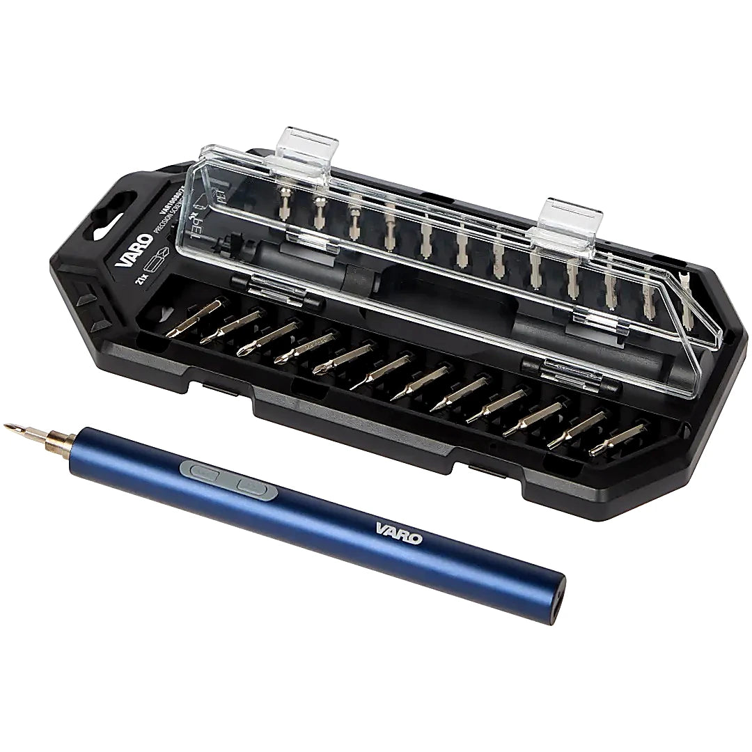 Kit Tournevis de Précision Varo — 26 pcs, 4V, USB-C & LED
